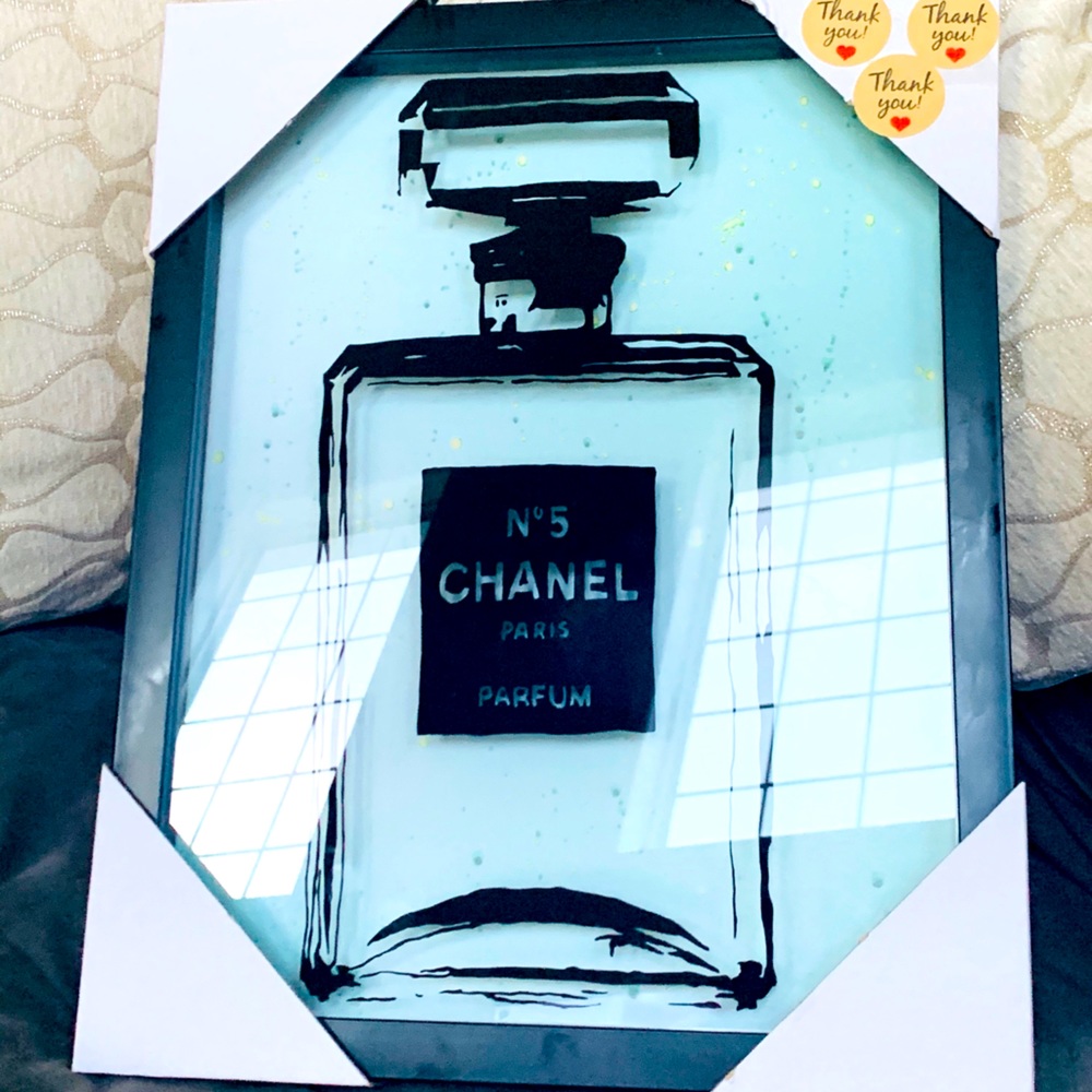 Chanel glass wall frame
